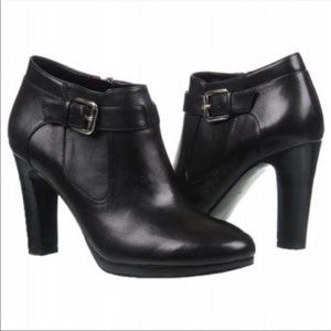 Ralph Lauren Maleah Black Heeled Booties